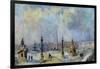 Paris, La place de la Concorde-Albert Lebourg-Framed Giclee Print