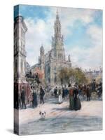 Paris, La Place De Trinite-Jean Francois Raffaelli-Stretched Canvas