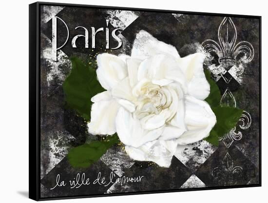 Paris La Vill De L’amour-Tina Lavoie-Framed Stretched Canvas