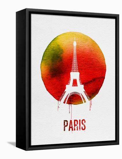 Paris Landmark Red-null-Framed Stretched Canvas