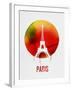 Paris Landmark Red-null-Framed Art Print