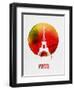 Paris Landmark Red-null-Framed Art Print