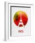 Paris Landmark Red-null-Framed Art Print