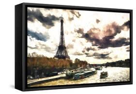 Paris Landscape-Philippe Hugonnard-Framed Stretched Canvas