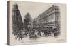 Paris, Le Boulevard Des Capucines, Le Grand Hotel-null-Stretched Canvas