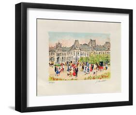 Paris, Le Louvre-Urbain Huchet-Framed Collectable Print