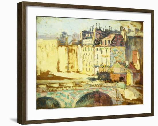 Paris, Le Pont Neuf-Maximilien Luce-Framed Giclee Print