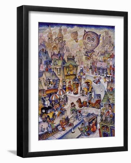 Paris Les Chats-Bill Bell-Framed Giclee Print