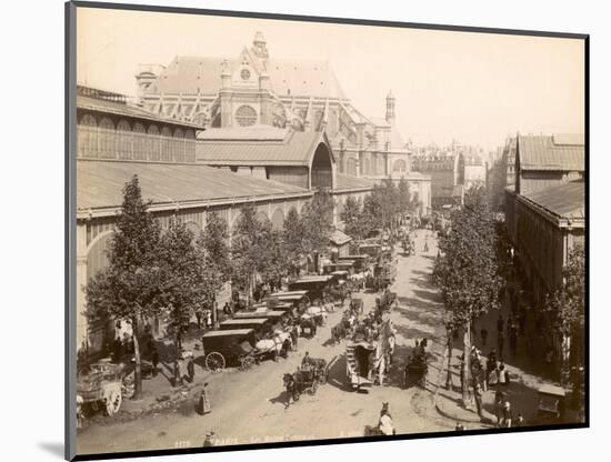 Paris: Les Halles, c1900-null-Mounted Giclee Print