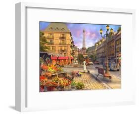 Paris Life (Variant 1)-Dominic Davison-Framed Art Print