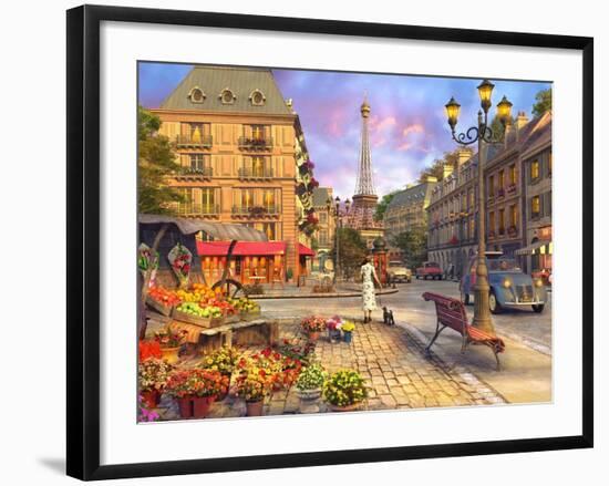 Paris Life (Variant 1)-Dominic Davison-Framed Art Print