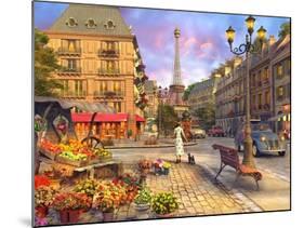 Paris Life (Variant 1)-Dominic Davison-Mounted Art Print