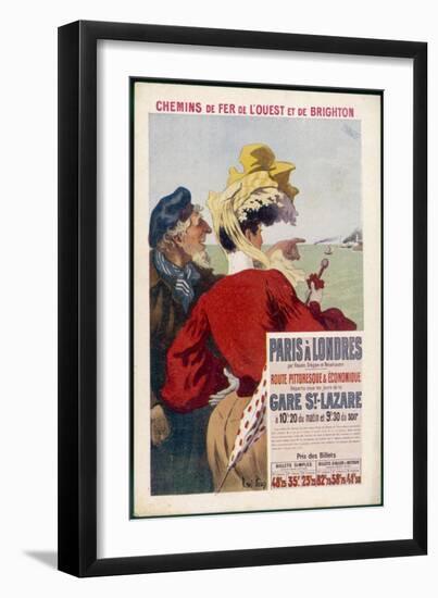 Paris-Londres-Ren? P?an-Framed Art Print