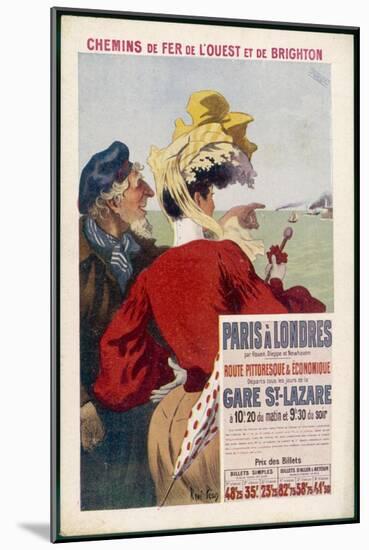 Paris-Londres-Ren? P?an-Mounted Art Print