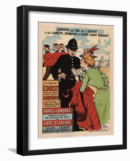 Paris Londres-Jules Alexandre Grun-Framed Art Print