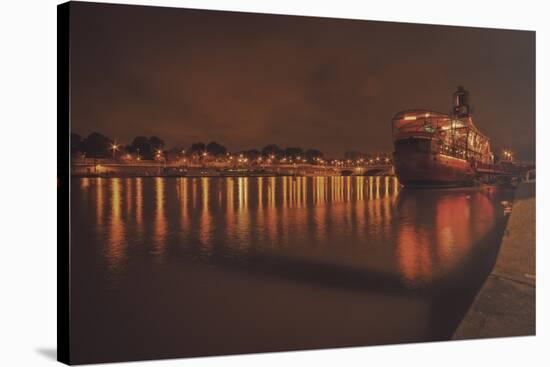 Paris Lost Boat-Sebastien Lory-Stretched Canvas