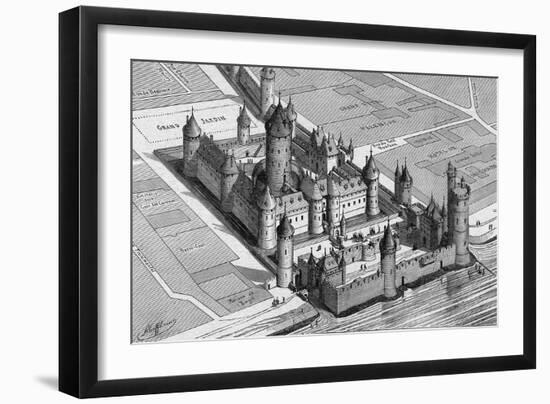 Paris Louvre C12-null-Framed Art Print