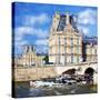 Paris Louvre II - In the Style of Oil Painting-Philippe Hugonnard-Stretched Canvas