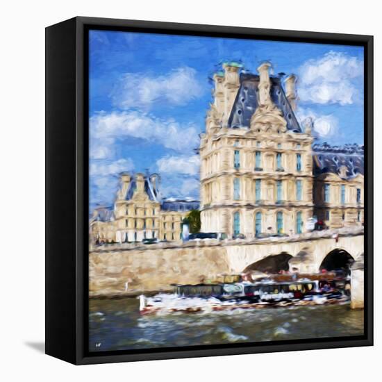 Paris Louvre II - In the Style of Oil Painting-Philippe Hugonnard-Framed Stretched Canvas
