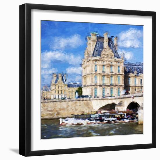 Paris Louvre II - In the Style of Oil Painting-Philippe Hugonnard-Framed Giclee Print