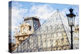 Paris Louvre - In the Style of Oil Painting-Philippe Hugonnard-Stretched Canvas