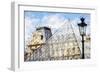 Paris Louvre - In the Style of Oil Painting-Philippe Hugonnard-Framed Giclee Print