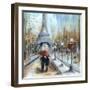 Paris Lovers I-Marilyn Dunlap-Framed Art Print