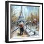 Paris Lovers I-Marilyn Dunlap-Framed Art Print