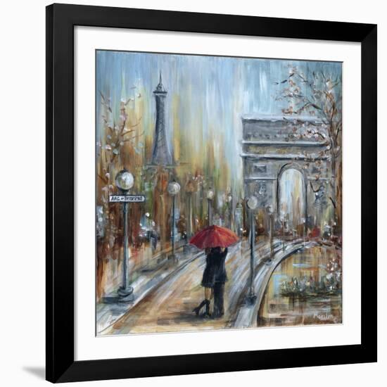 Paris Lovers II-Marilyn Dunlap-Framed Art Print