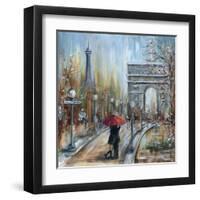 Paris Lovers II-Marilyn Dunlap-Framed Art Print