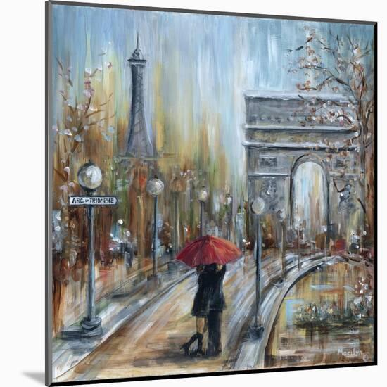 Paris Lovers II-Marilyn Dunlap-Mounted Art Print