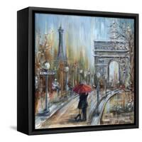 Paris Lovers II-Marilyn Dunlap-Framed Stretched Canvas