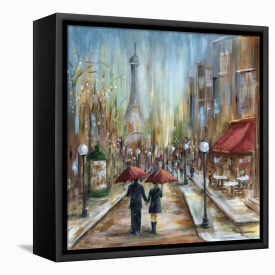 Paris Lovers III-Marilyn Dunlap-Framed Stretched Canvas