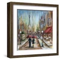 Paris Lovers III-Marilyn Dunlap-Framed Art Print