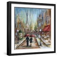 Paris Lovers III-Marilyn Dunlap-Framed Art Print