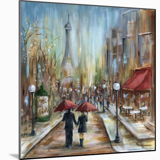 Paris Lovers III-Marilyn Dunlap-Mounted Art Print