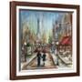 Paris Lovers III-Marilyn Dunlap-Framed Art Print