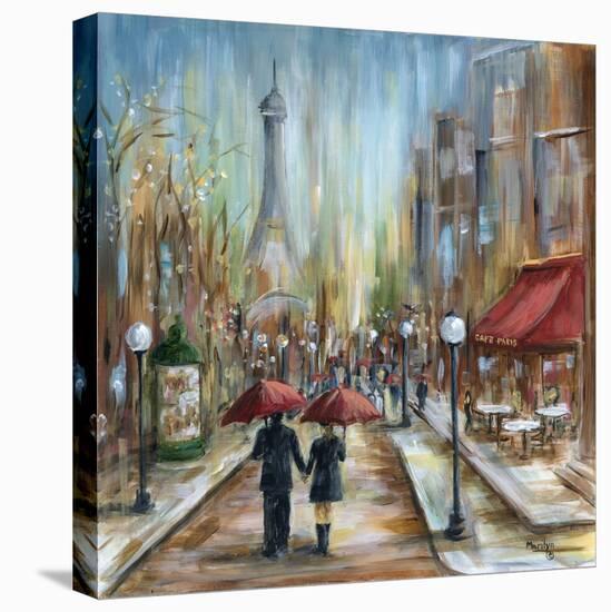 Paris Lovers III-Marilyn Dunlap-Stretched Canvas