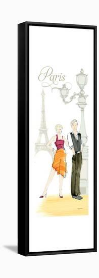 Paris Lovers-Avery Tillmon-Framed Stretched Canvas