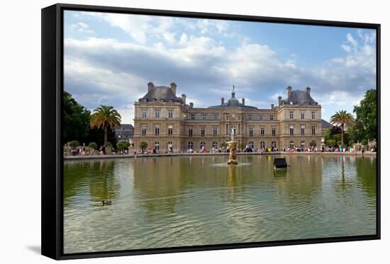 Paris - Luxembourg Palace-Veniamin Kraskov-Framed Stretched Canvas