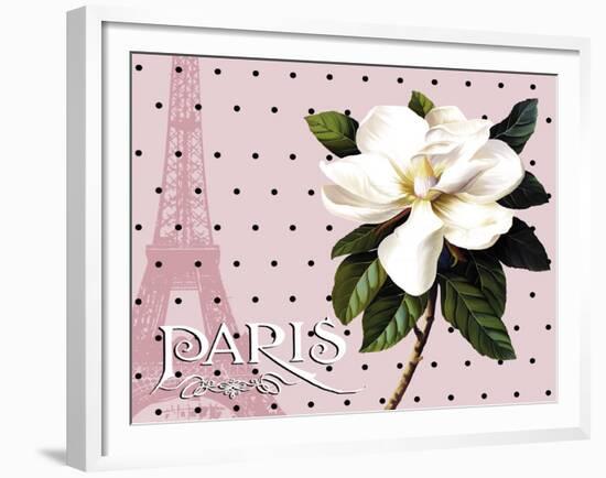 Paris Magnolias II-Tina Lavoie-Framed Giclee Print