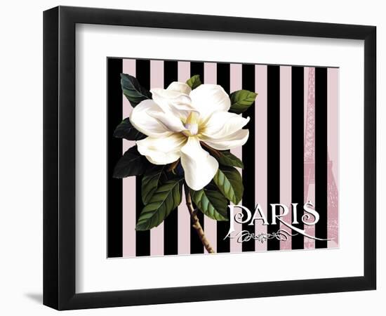 Paris Magnolias IV-Tina Lavoie-Framed Giclee Print