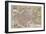 Paris Map, 1581-Georg Braun-Framed Giclee Print