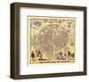 Paris Map by Rossingol 1576-null-Framed Art Print