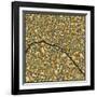 Paris Map-Jazzberry Blue-Framed Art Print