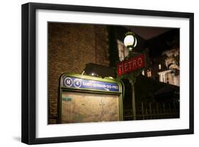 Paris Metro II-Erin Berzel-Framed Photographic Print