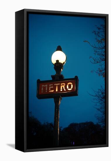 Paris Metro III-Erin Berzel-Framed Stretched Canvas