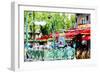 Paris Metro - In the Style of Oil Painting-Philippe Hugonnard-Framed Giclee Print