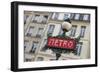 Paris Metro Signpost-Cora Niele-Framed Giclee Print