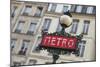 Paris Metro Signpost-Cora Niele-Mounted Giclee Print